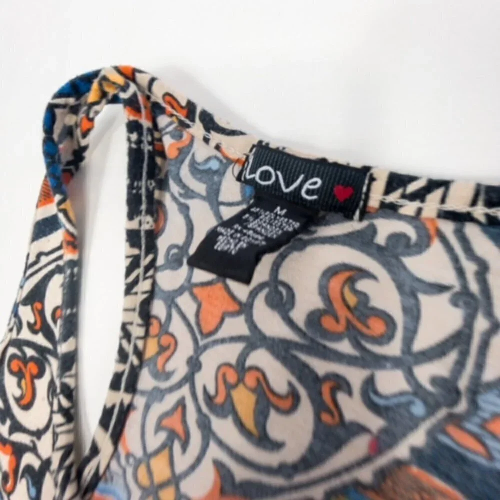 Love Multicolor Racerback Tank Maxi Dress, Size: M - Picture 4 of 7
